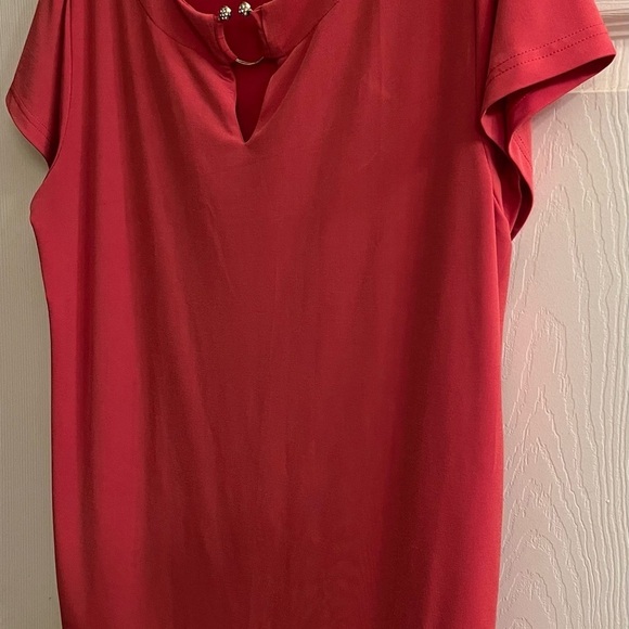 ANA & KATE~CORAL/PINK~BLOUSE~M-LG - Picture 4 of 5